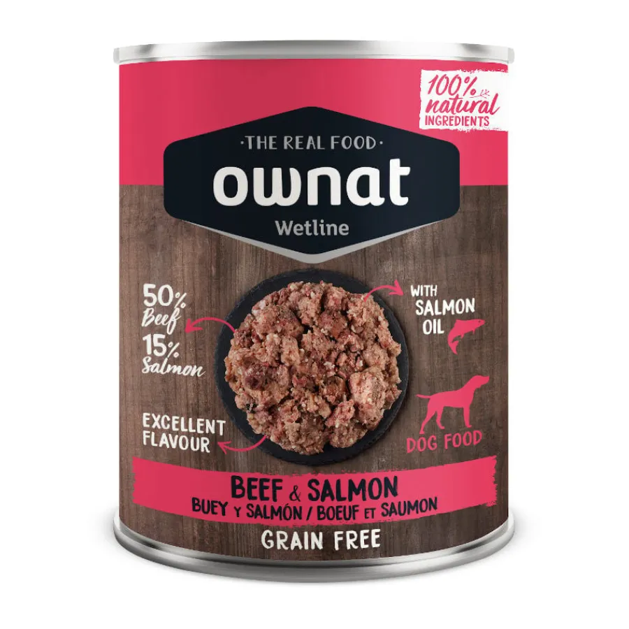 Ownat Wetline Buey y Salmón lata para perros Best
