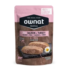 Ownat Wetline Kitten Salmón y Pavo sobre para gatitos Sale