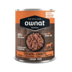 Ownat Wetline Pollo y Zanahorias lata para perros Outlet