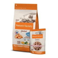 Nature's Variety Pack comida Gatos Esterilizados Grain Free Salmón Best