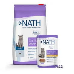 Nath Pack Sterilised - pienso y comida húmeda para gato Clearance