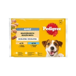 Pedigree Pollo y Pescado Gelatina en Bolsita para Perros - Multipack Online