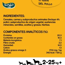 Pedigree Tasty Minis Premios Sabor Pollo para Perros Cachorros