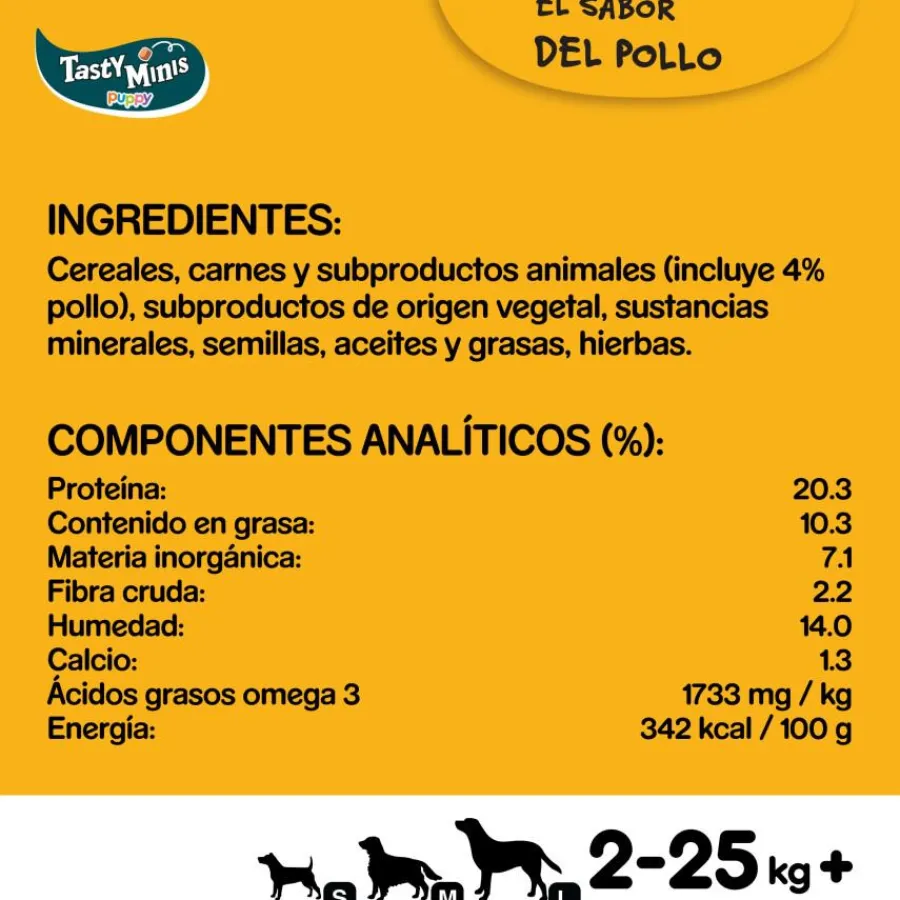 Pedigree Tasty Minis Premios Sabor Pollo para Perros Cachorros