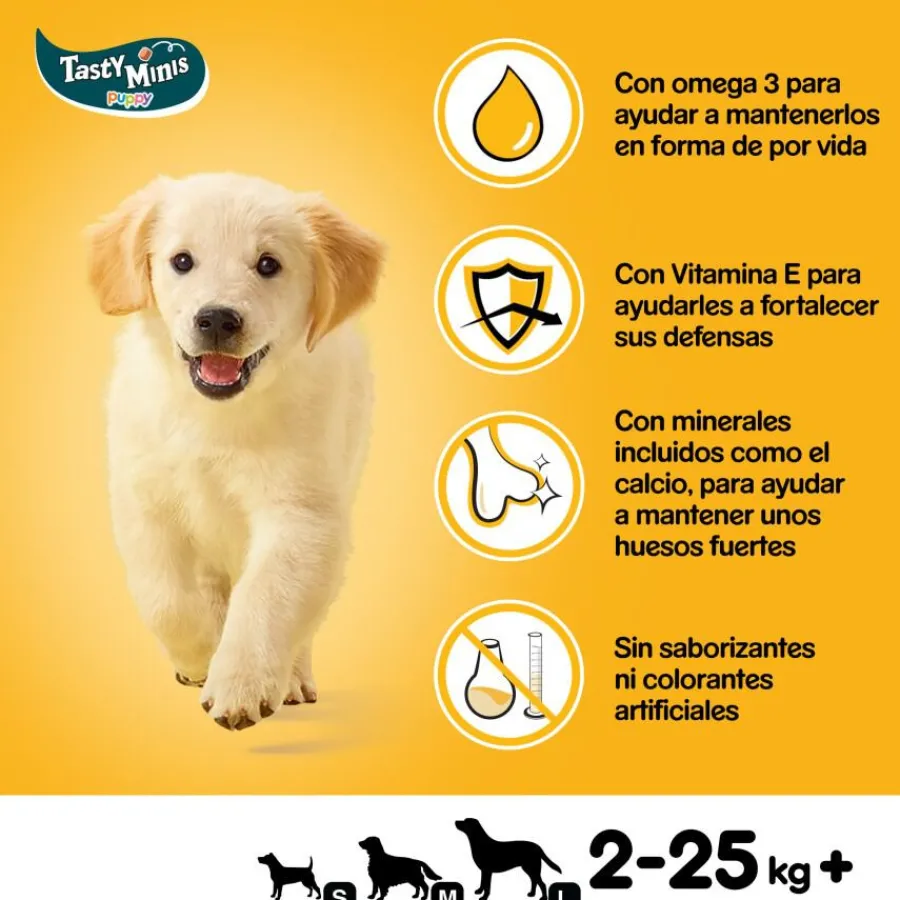Pedigree Tasty Minis Premios Sabor Pollo para Perros Cachorros