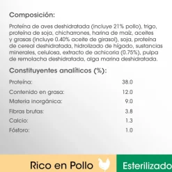 Perfect Fit Adult 1+ Esterilizado Pollo pienso para gatos Discount