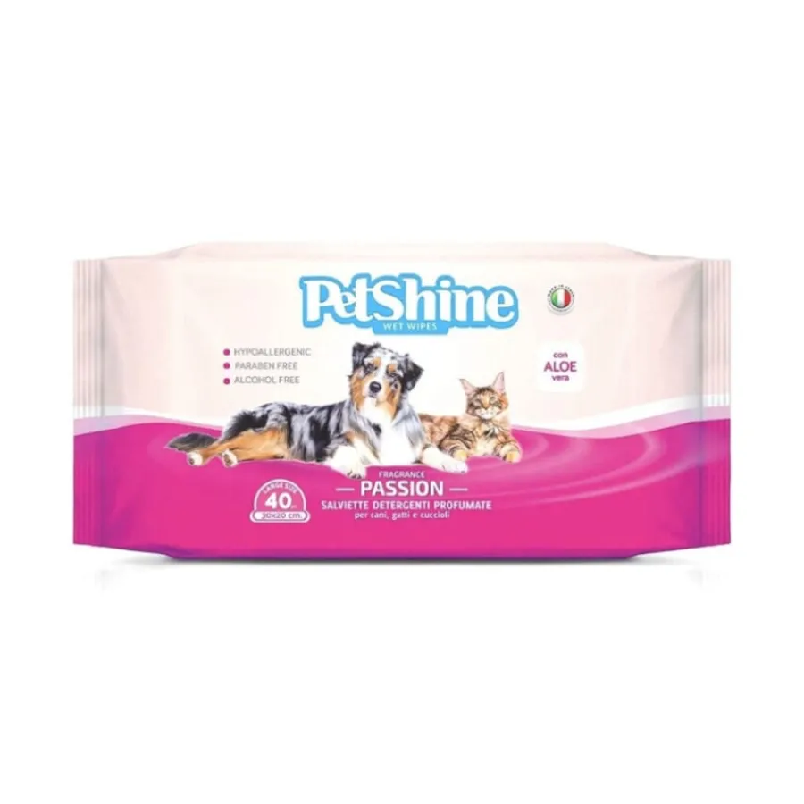 PetShine Toallitas Húmedas Passion para perros y gatos Sale