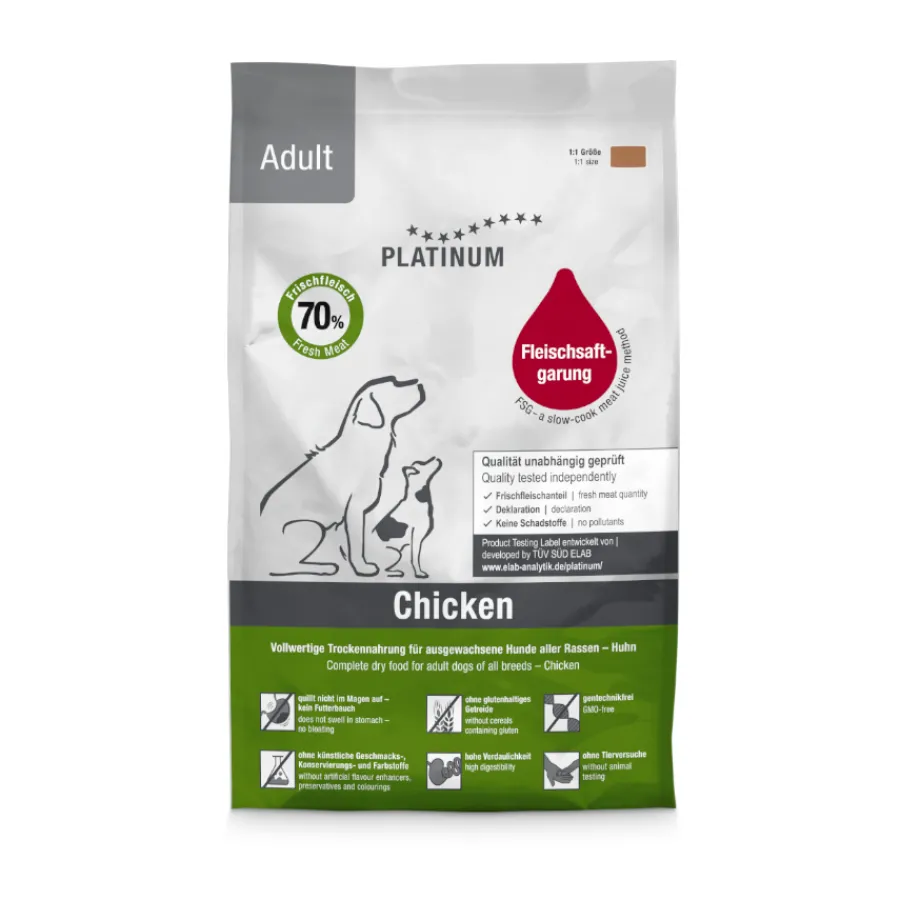 Platinum Adult Pollo pienso para perros New