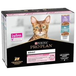 Pro Plan Adult Delicate Digestion Pavo y Pescado del Océano en Salsa sobre para gatos - Multipack Online