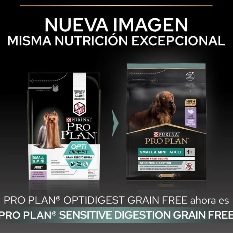 Pro Plan Adult Small y Mini Digestión Pavo pienso para perros New