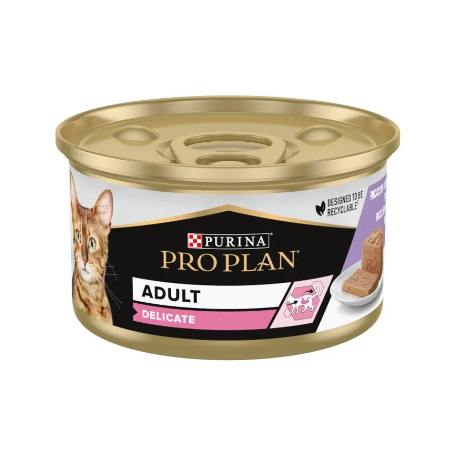 Pro Plan Delicate Mousse rico en pavo para gatos Hot