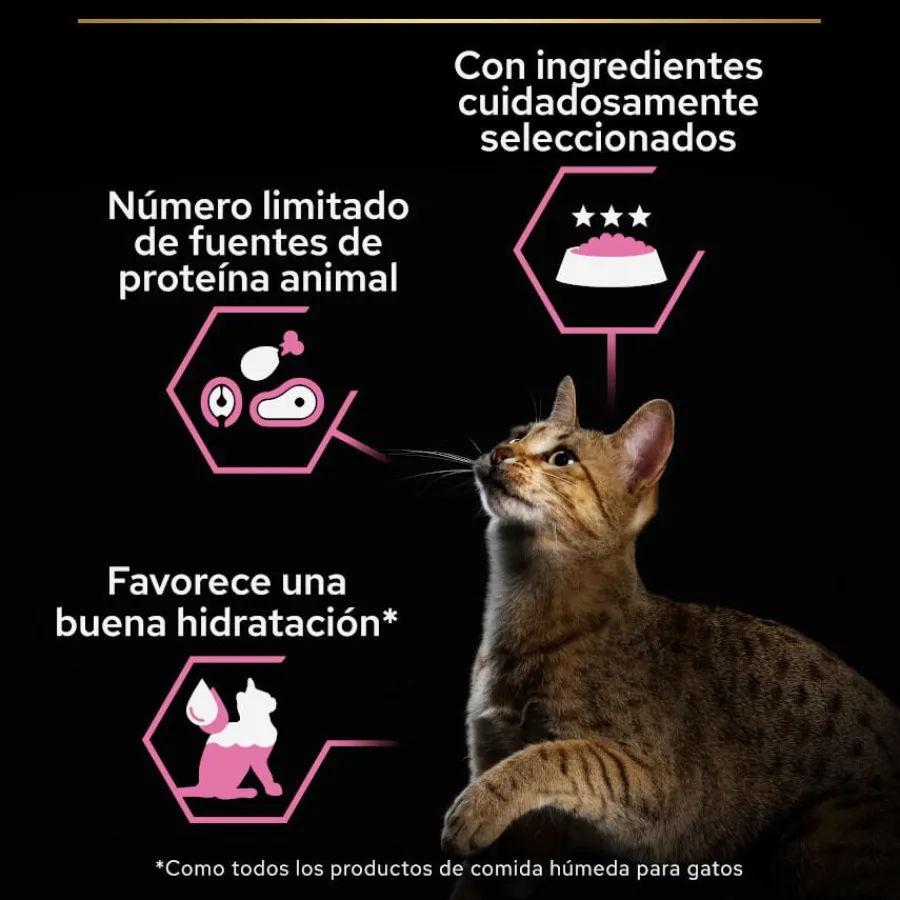 Pro Plan Delicate Mousse rico en pavo para gatos Hot