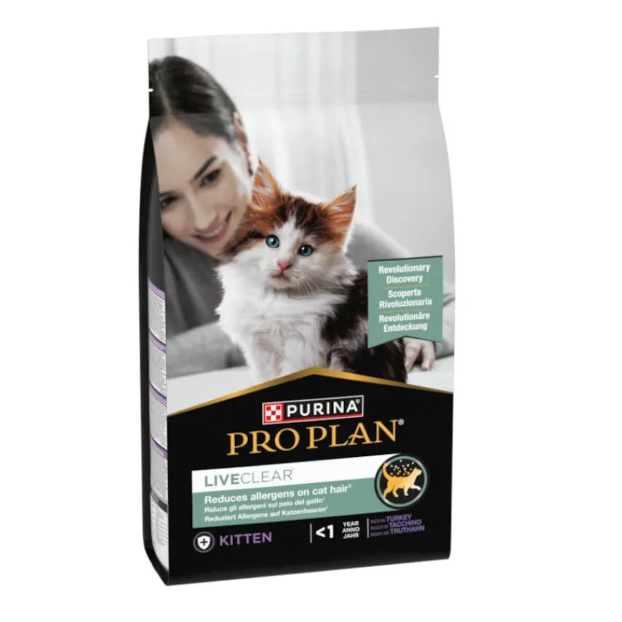 Pro Plan Live Clear Kitten menos de 1 año Pavo pienso para gatitos Clearance