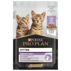 Pro Plan NutriSavour Feline Kitten Pavo en salsa sobre para gatitos Clearance