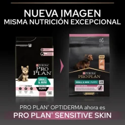 Pro Plan Puppy Small y Mini Salmón pienso para Perros Piel Hot