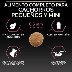 Pro Plan Puppy Small y Mini Salmón pienso para Perros Piel Hot