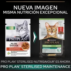Pro Plan Sterilised Maintenance sobre con Buey en salsa para gatos Hot