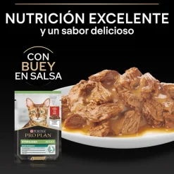 Pro Plan Sterilised Maintenance sobre con Buey en salsa para gatos Hot