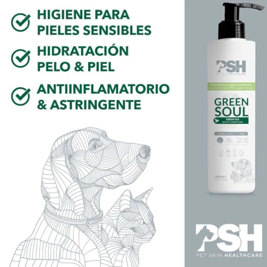 PSH Green Soul Acondicionador para perros y gatos Best