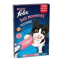 Felix Purina Deli Moments con Zalmon Snack líquido para gatos Clearance