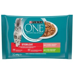 Purina One Esterilizados sobre en salsa para gatos Sale