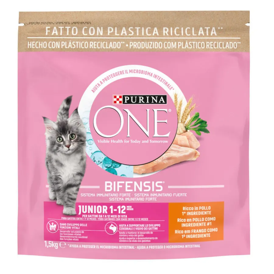 Purina One Junior Bifensis Pollo pienso para gatos New