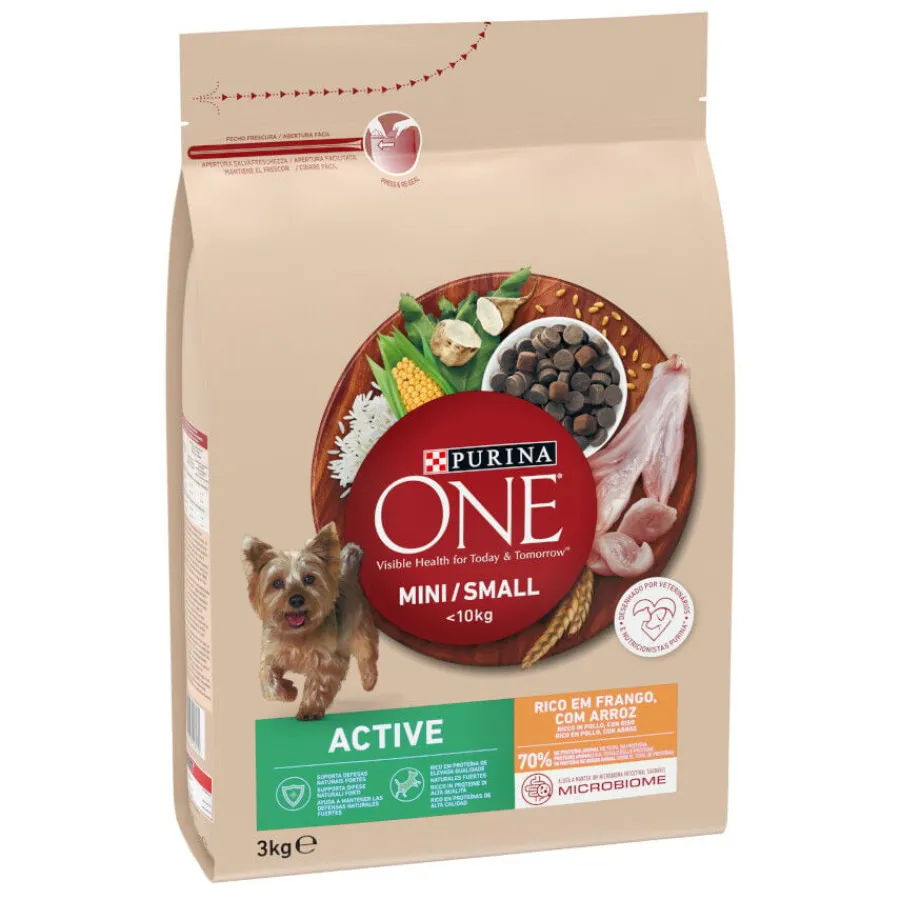 Purina One Mini Active Pollo pienso para perros New