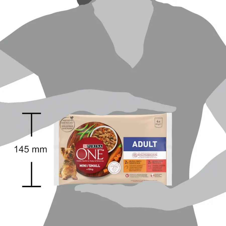 Purina One Mini Adult Pollo y Buey sobres para perros Outlet
