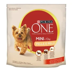 Purina One Mini Piel y Pelaje de Buey y Arroz pienso para perros