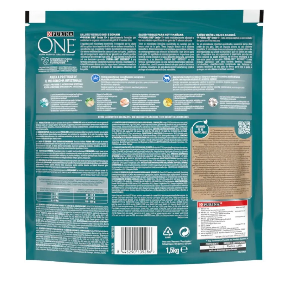 Purina One Senior 11+ Bifensis Pollo pienso para gatos Discount