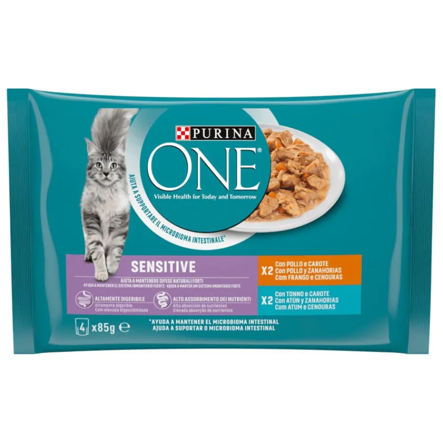 Purina One Wet Sensitive Sobre en salsa para gatos Sale