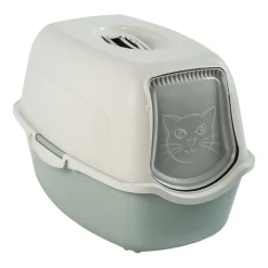 Rotho Eco Bailey Arenero Blanco y Verde Salvia para gatos Clearance