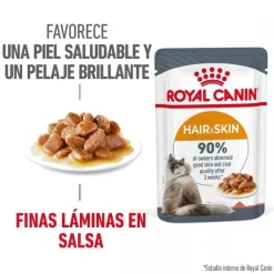 Royal Canin Hair and Skin sobre en salsa para gatos Sale