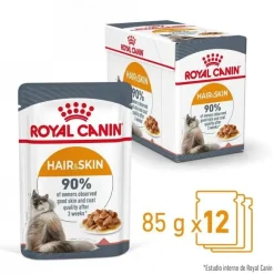 Royal Canin Hair and Skin sobre en salsa para gatos Sale