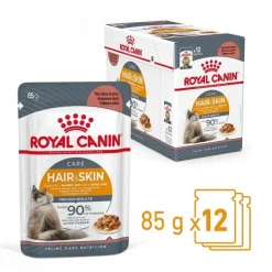 Royal Canin Hair and Skin sobre en salsa para gatos Sale