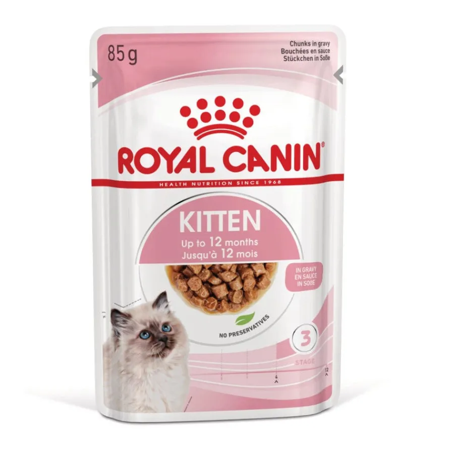Royal Canin Kitten sobre en salsa para gatos