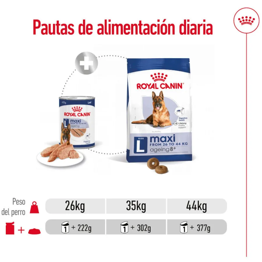 Royal Canin Maxi Ageing 5+ Paté lata para perros Outlet