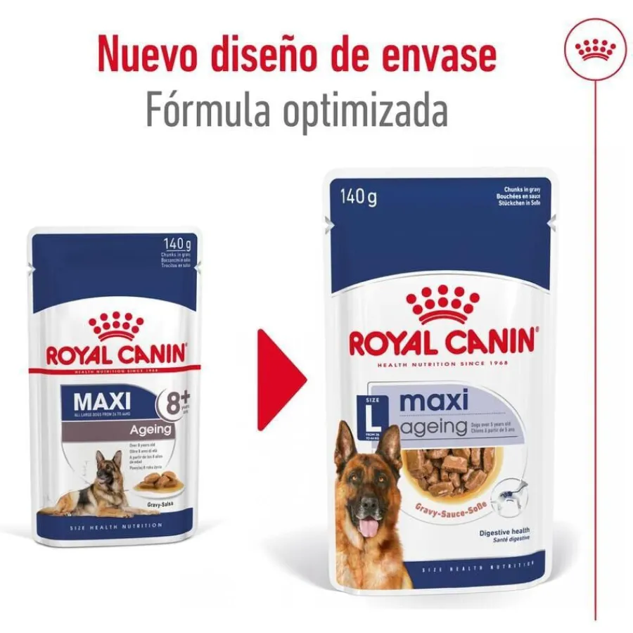 Royal Canin Maxi Ageing sobre en salsa para perros Outlet
