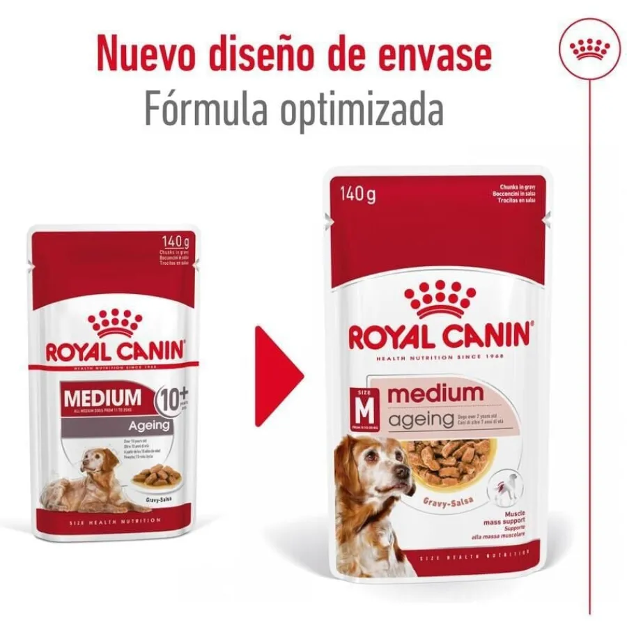 Royal Canin Medium Ageing sobre en salsa para perros Online