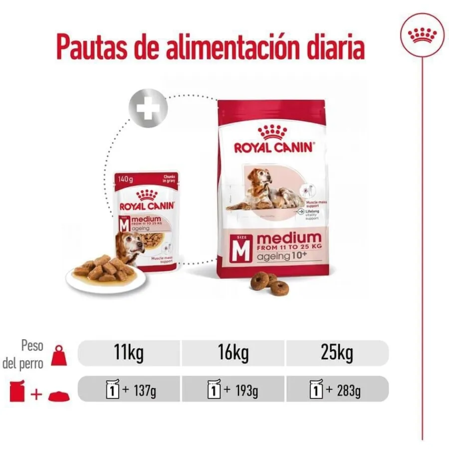 Royal Canin Medium Ageing sobre en salsa para perros Online