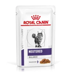 Royal Canin Veterinary Neutered Carne sobre en salsa para gatos Clearance