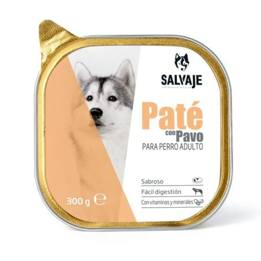 Salvaje Adulto Pavo en Paté tarrina para perros Outlet