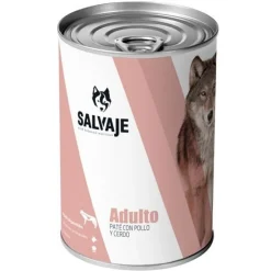 Salvaje Adulto Pollo y Cerdo en Paté lata para perros Outlet