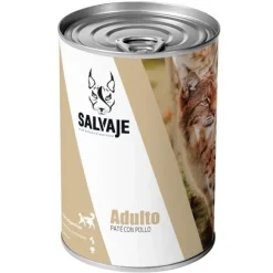 Salvaje Original Adulto Pollo en paté lata para gatos Clearance