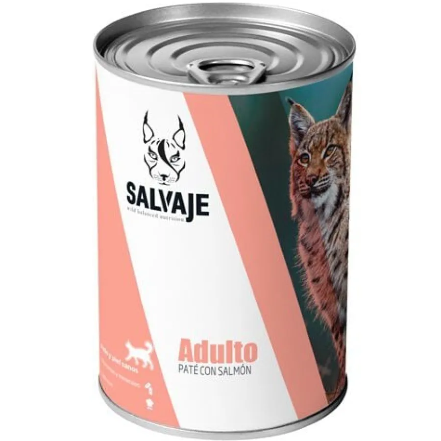 Salvaje Original Adulto Salmón en Paté lata para gatos Discount
