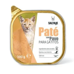 Salvaje Original Pavo en Paté Tarrina para gatitos Online