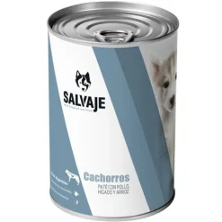 Salvaje Pollo e Hígado en paté lata para cachorros Sale