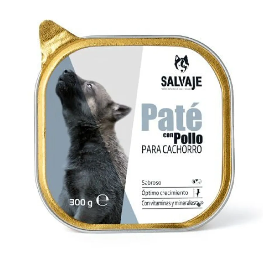 Salvaje Puppy Pollo en Paté tarrina Discount