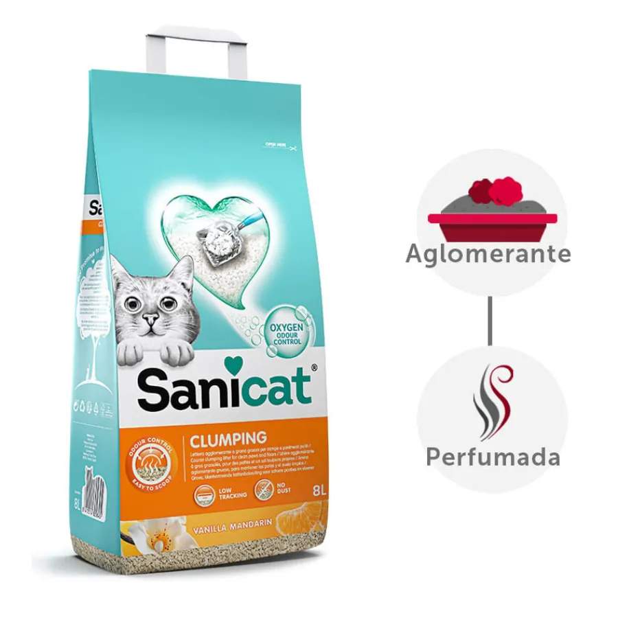 Sanicat Arena Aglomerante Vainilla y Mandarina New