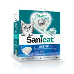 Sanicat Clumping White Arena Blanca Aglomerante sin perfume para gatos Hot